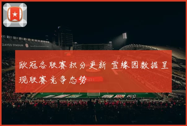 欧冠各联赛积分更新 雪缘园数据呈现联赛竞争态势