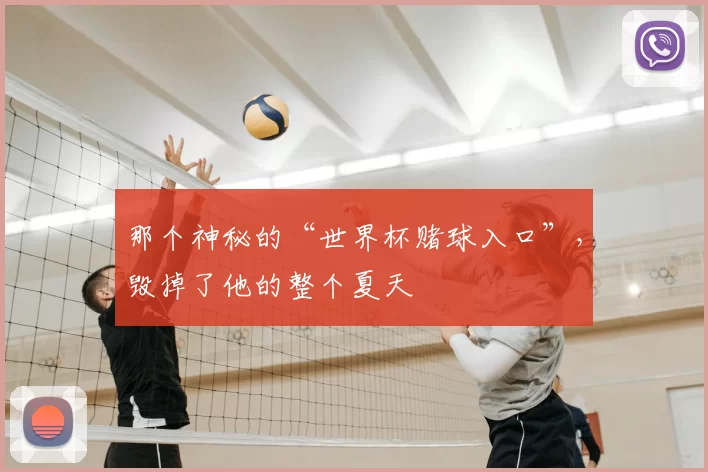 那个神秘的“世界杯赌球入口”，毁掉了他的整个夏天