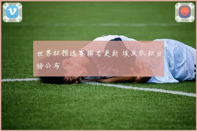 世界杯预选赛排名更新 埃及队积分榜公布